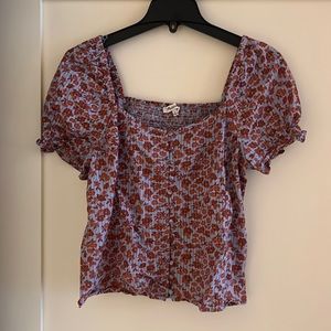Madewell Floral Blouse